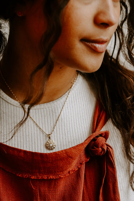 Upon a Sunburst Necklace