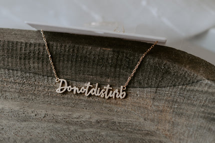 Do Not Disturb Necklace